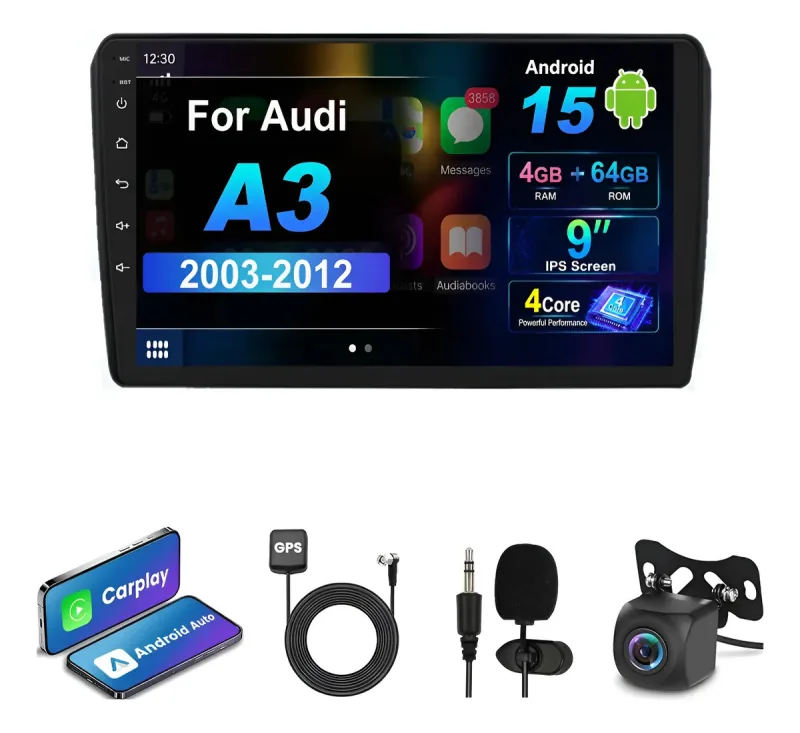 Autoestéreo Android para Audi A3 2003-2012