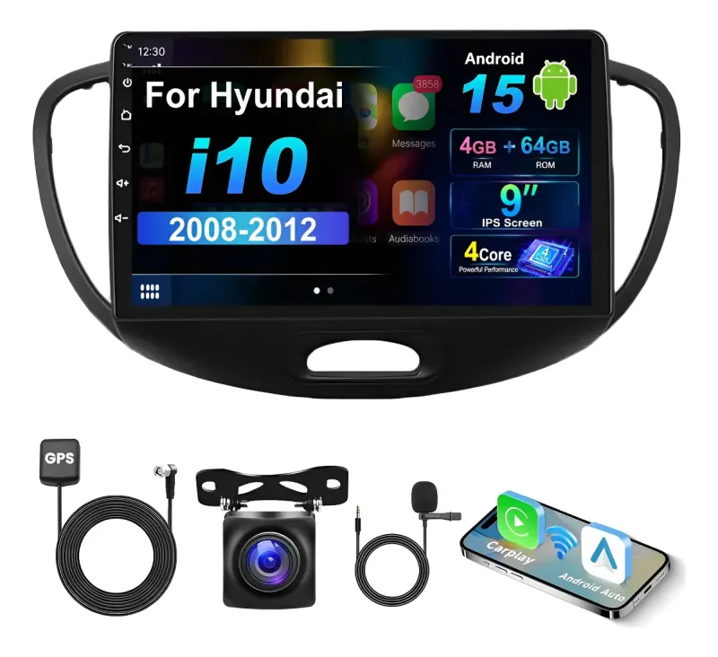 Autoestéreo Android para Hyundai I10 2008-2012