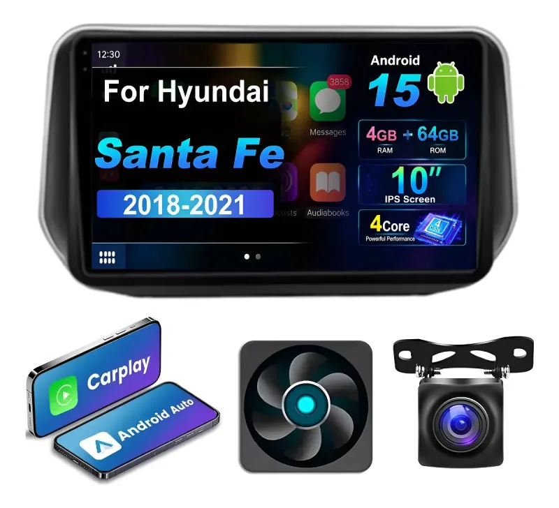 Autoestéreo Android para Hyundai Santa Fe 2018-2021