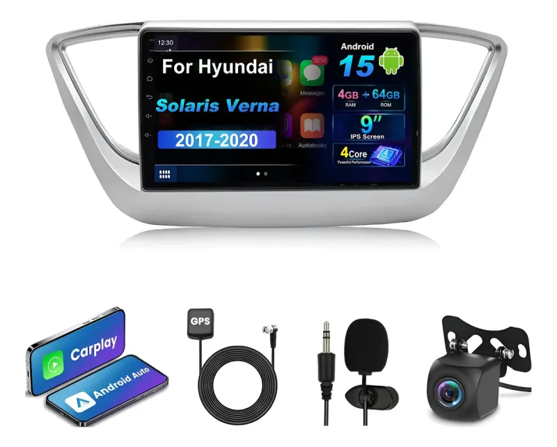 Autoestéreo Android para Hyundai Solaris Verna 2017-2020