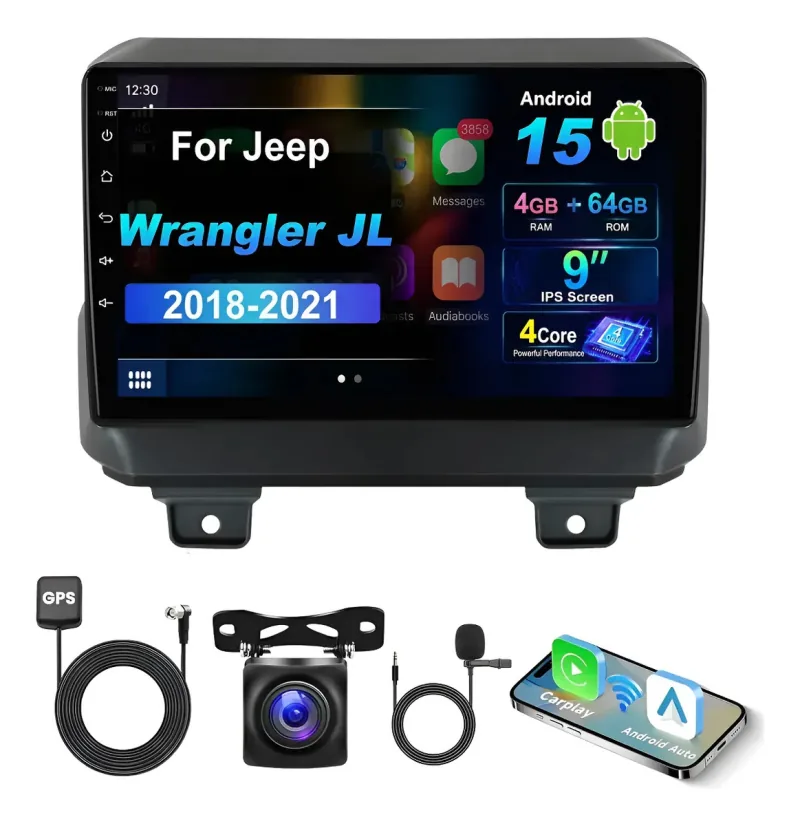 Autoestéreo Android para Jeep Wrangler JL 2018-2021