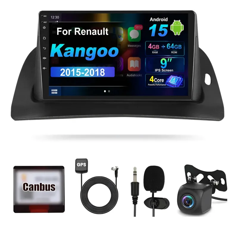 Autoestéreo Android para Renault Kangoo 2015-2018