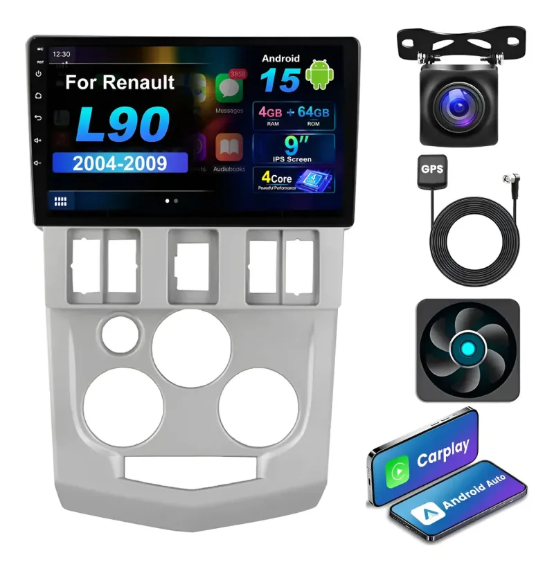 Autoestéreo Android para Renault L90 2004-2009