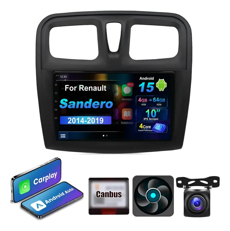 Autoestéreo Android para Renault Sandero 2014-2019