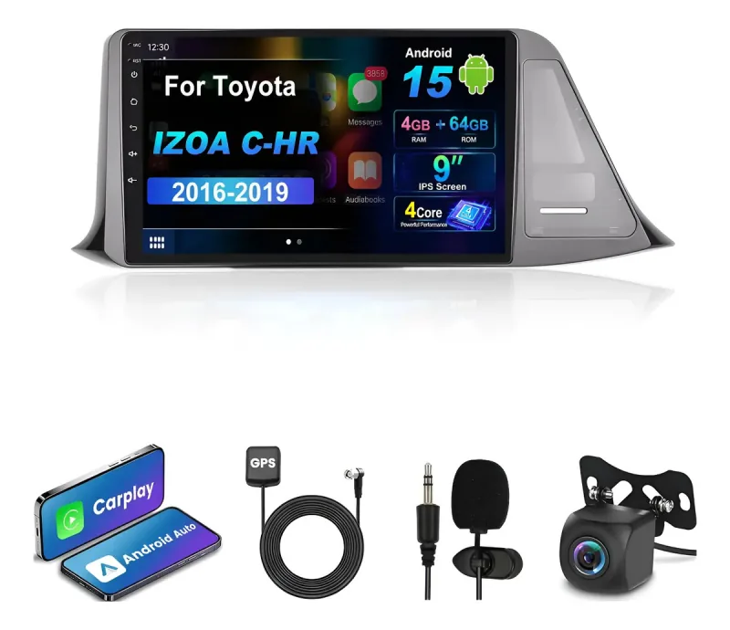 Autoestéreo Android para Toyota IZOA C-hr 2016-2019