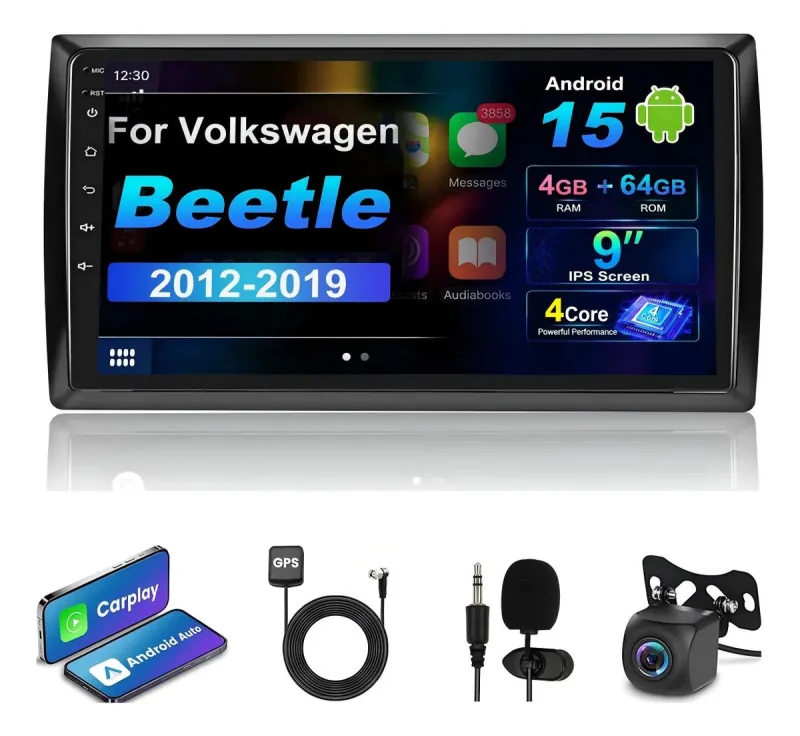 Autoestéreo Android para Volkswagen Beetle 2012-2019