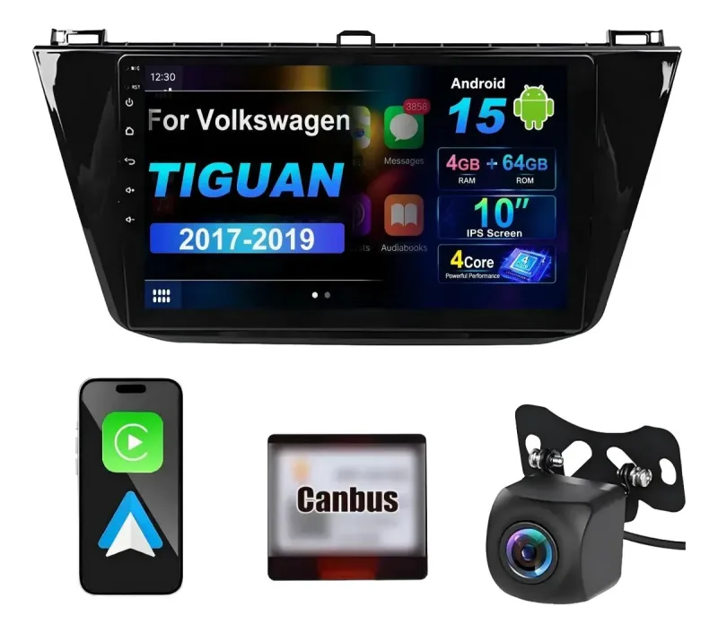 Autoestéreo Android para Volkswagen Tiguan 2017-2019